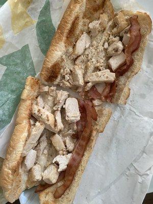 Nice chicken bacon ranch subway