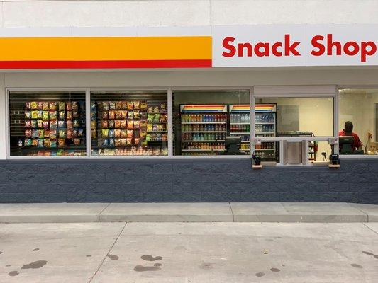 Snack Shop with Big windows to look at products