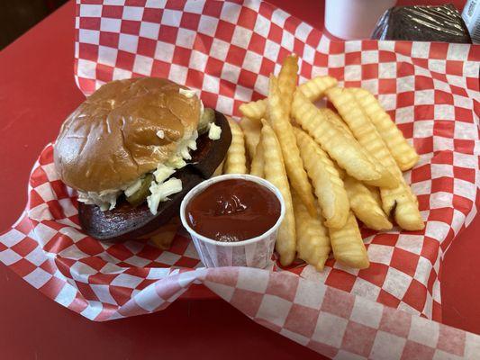 Bologna Sandwich and Fries