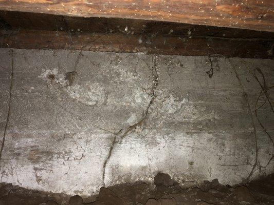 Typical crack, has been there for 50+ years. No existing issues with interior.