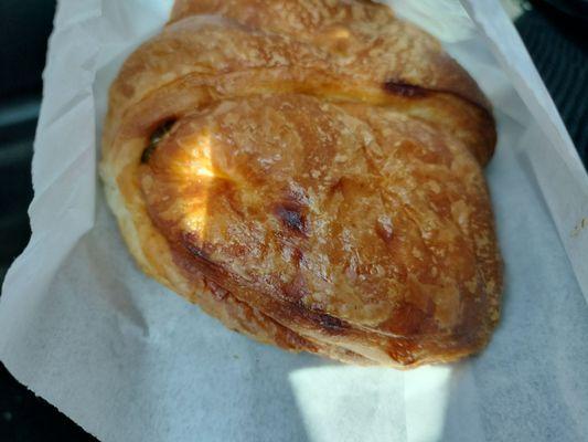 Ham and cheese crossiant, they also have it with jalapeno.