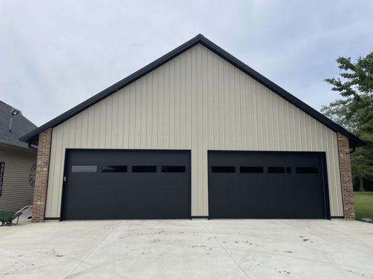 Black Residential garage doors - Tuscola, Illinois