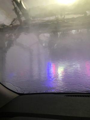 Inside car wash