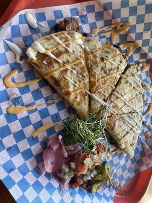 Brisket quesadilla