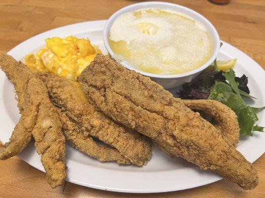 Fried Fish and Grits