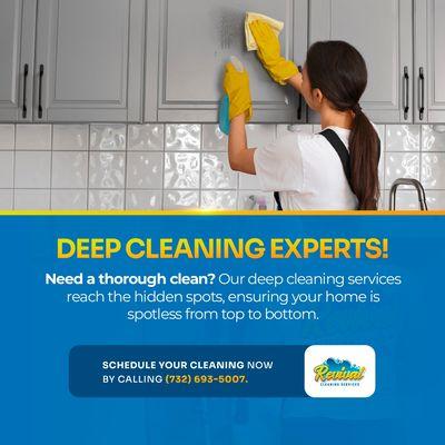 Need a deep cleaning call us 7326935007