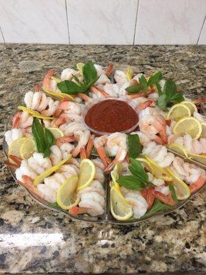 Shrimp salad ready to go!