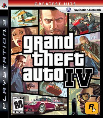 Grand Theft Auto IV box art. 2008.