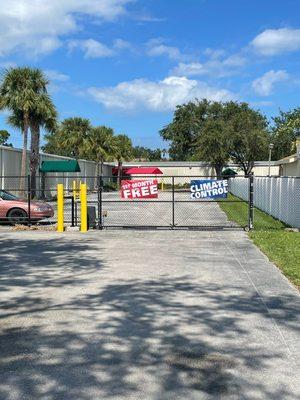 MyPlace Self Storage Palm Bay Exterior Gate