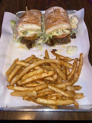 Chopped Cheese Sandwich & Fries