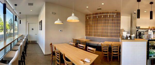 Panoramic view of the bakery inside - Extremely clean!