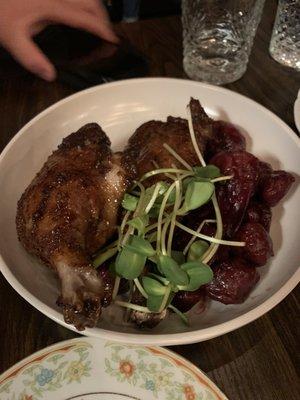 Duck and dumplings