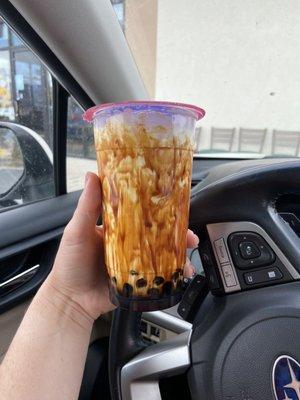 Tiger Milk Tea w/boba