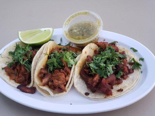 3 pastor tacos