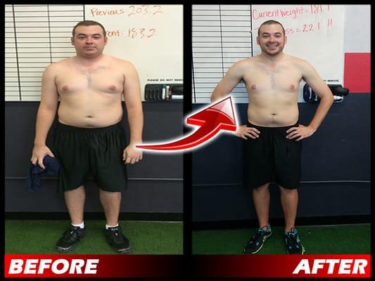 Wesley Dropped 20.7lbs in our 6 week weight loss program.