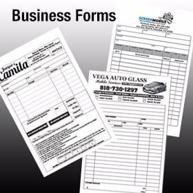 Business Forms, Invoices, Receipts at AV Graphix