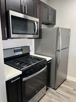 Explore modern living in our platinum unit with brand new cabinets and appliances.