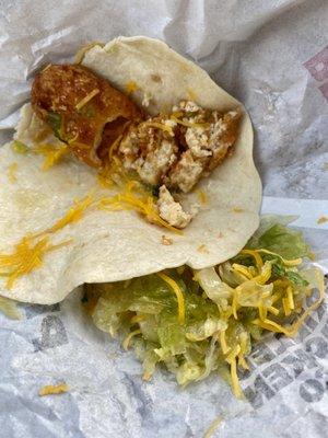 Mango chicken taco, so bad there is no words!