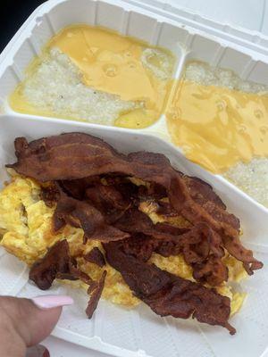 Breakfast platter w/bacon