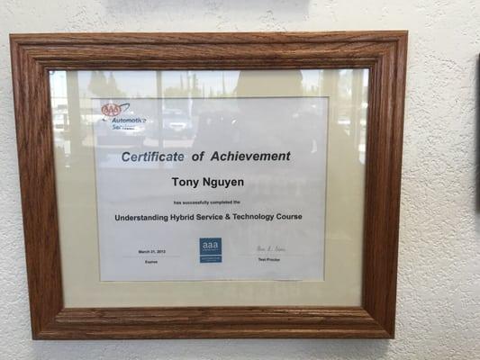 Hybrid certified technician