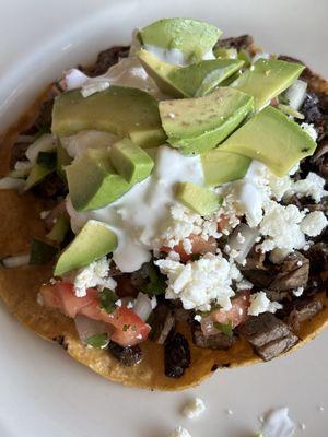 Tostada de asada