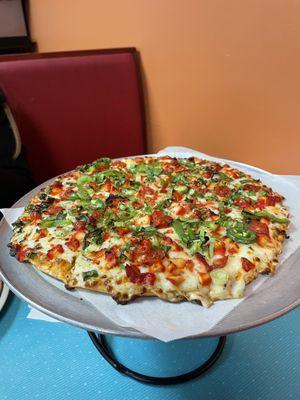 Tikka masala pizza