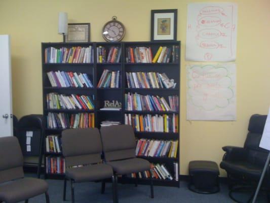 One of our beautiful teaching rooms at The International center for Positive Change and Hypnosis