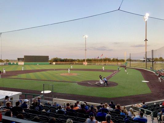 Home dugout view