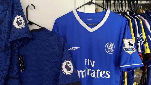 Premier League patches on my Chelsea Kits