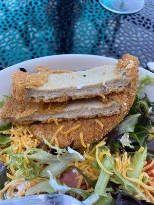 Fried "chicken" salad