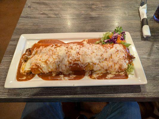 The Steak Fajita burrito at Cafe Bravo is the bomb. Love it!