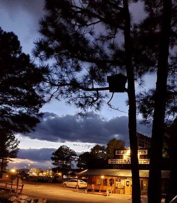 View from our campsite during a March sunset.