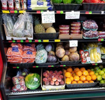 Small selection of fruits and vegetables