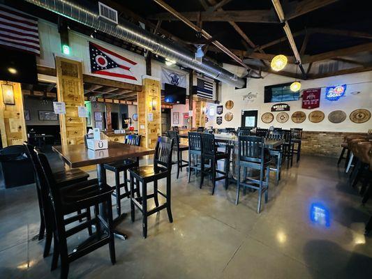 The main downstairs dinning area