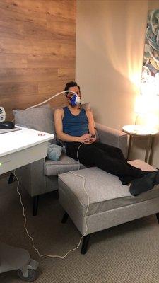 Comfortable space for resting metabolic rate test