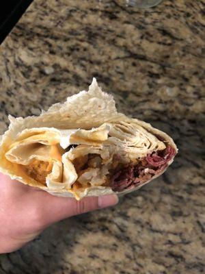 Pastrami burrito