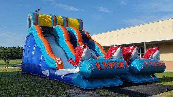 Double lane waterslide for rent