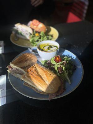 CC "Cuban" Panini Sandwich & leek potato soup