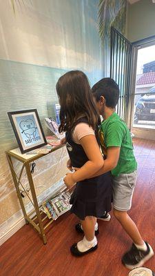 Kids learning about dental care, pre-visit :)