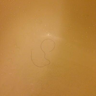 Hair in the tub