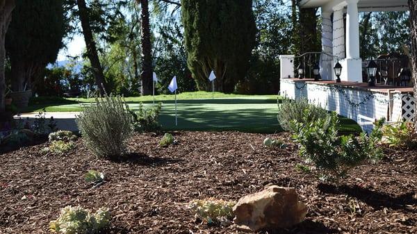 Synthetic Putting Green built January 2016 in Ojai