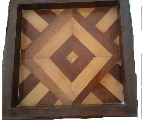 A Black Walnut and satin wooden tray