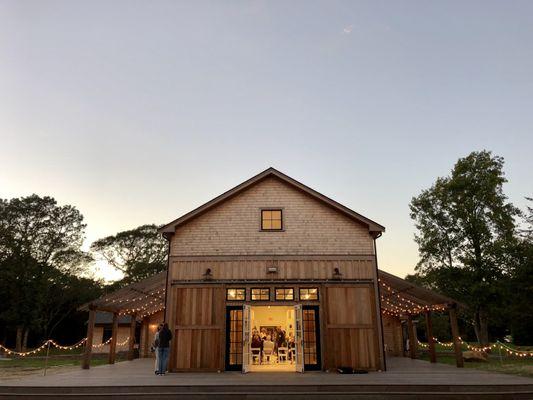 twilight lecture in the new Art Barn