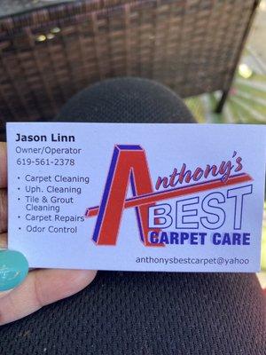 Anthony's Best Carpet Care