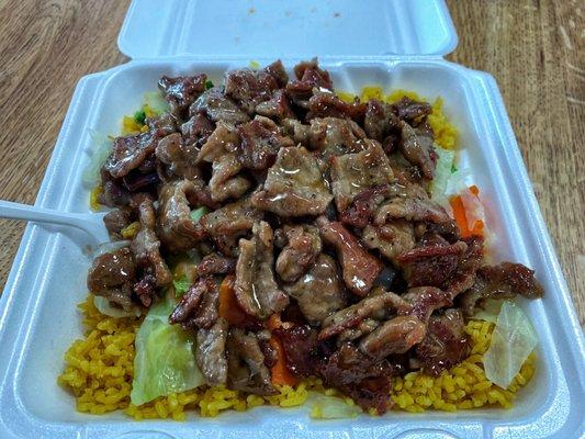 Beef Teriyaki with fried rice