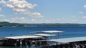 View of the Docks from the screened in patio