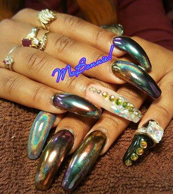 The ORIGINAL CHROME on Long Nails