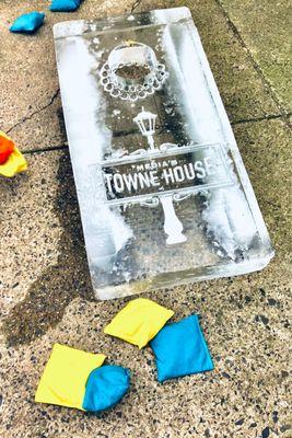 Towne House -- great advertising at "Ice In State" event in Media