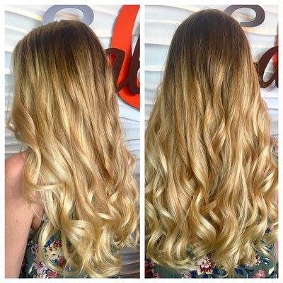 Gorgeous, Gorgeous hair! The Balayage and curls are to die for!!