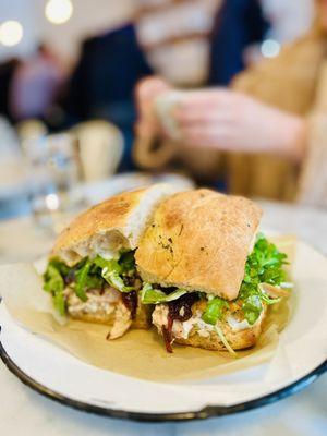 Roasted Chicken & Goat Cheese Sandwich